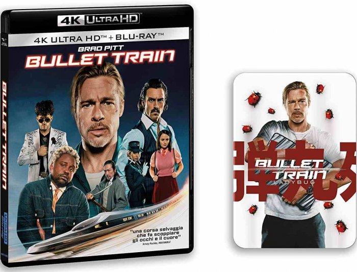 detail Bullet Train - 4K Ultra HD Blu-ray + Blu-ray 2BD + 1 sběr. karta